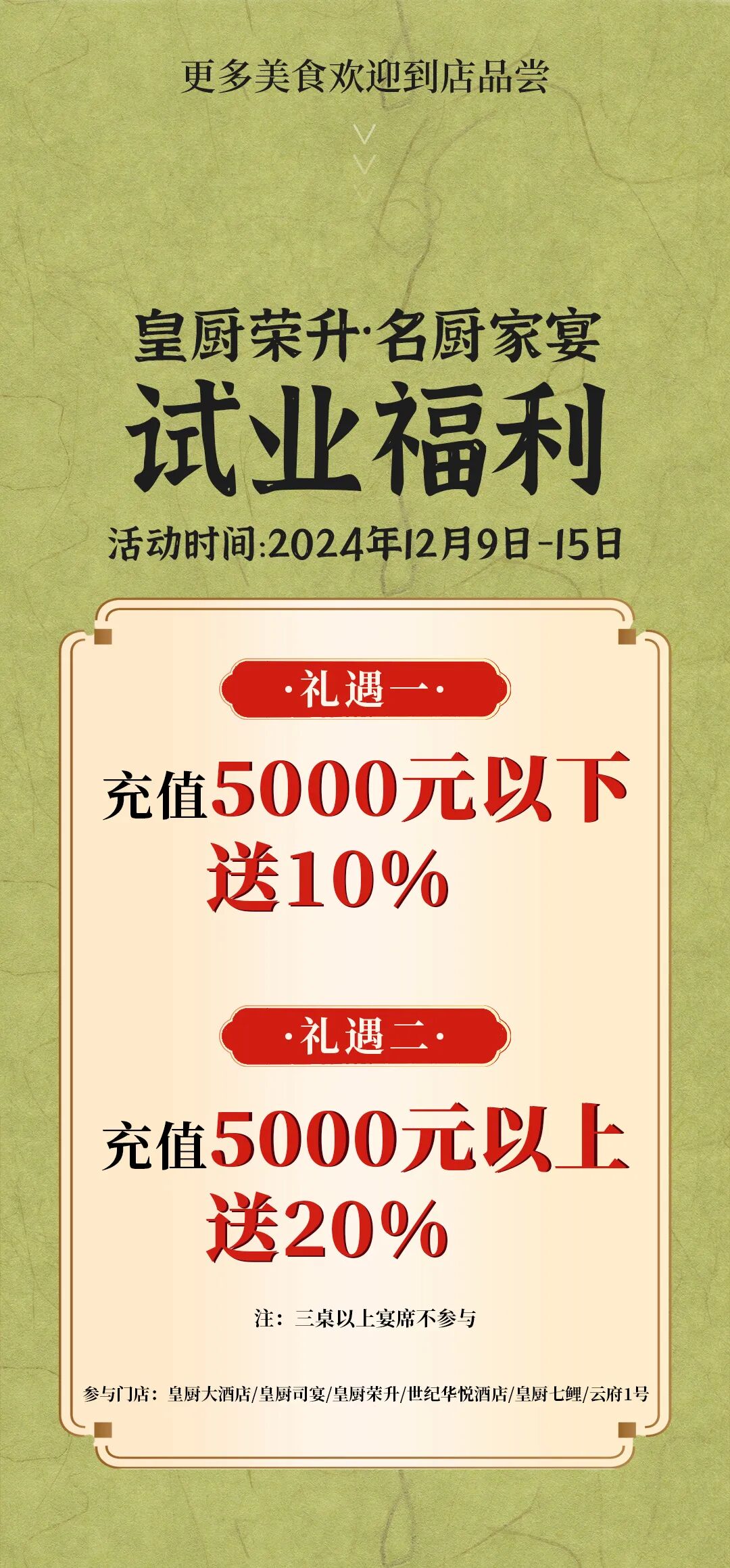 皇厨荣升·名厨家宴试业福利六店同庆 · 配图 7